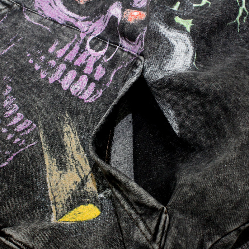 SKULL HOODIE -BLACK-