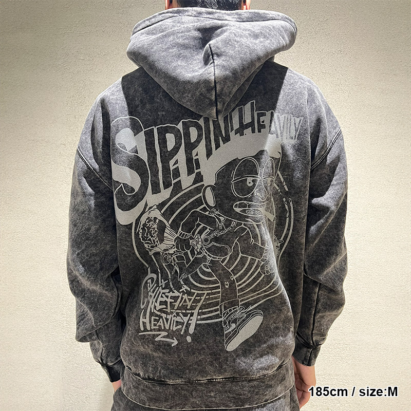 SKULL HOODIE -BLACK-