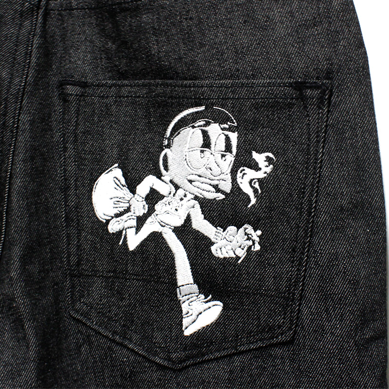 EMBROIDERY DENIM PANTS