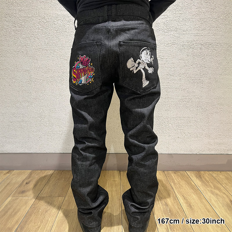 EMBROIDERY DENIM PANTS