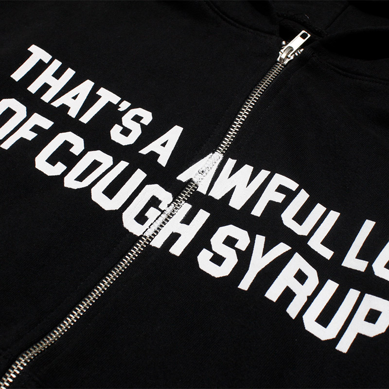 CLASSIC ZIP HOODIE -BLACK-