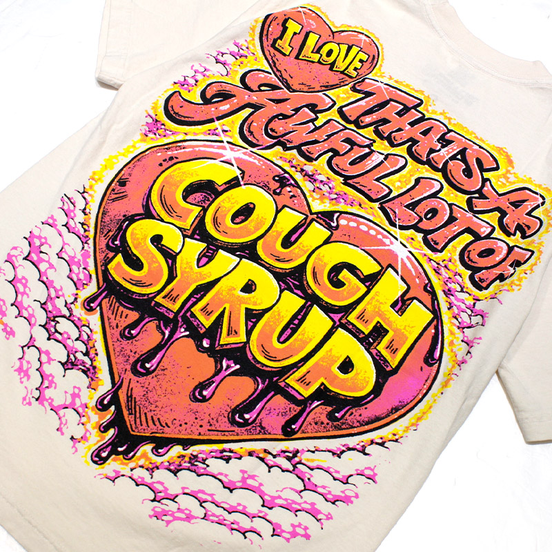 ALCOS AIRBLUSH VALENTINES T-SHIRT -WHITE-
