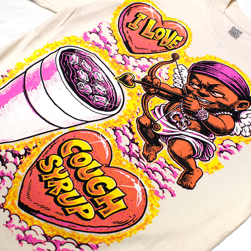 ALCOS AIRBLUSH VALENTINES T-SHIRT -WHITE-