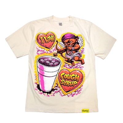 ALCOS AIRBLUSH VALENTINES T-SHIRT -WHITE-