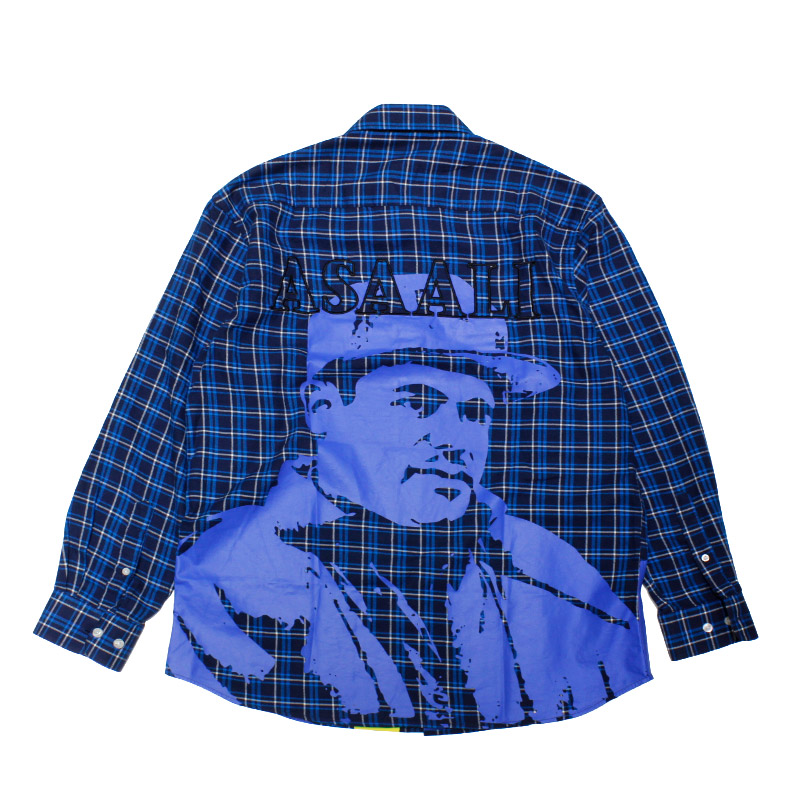 ASSALI COLLAB PRINTED BUTTON DOWN 2025 -BLUE-