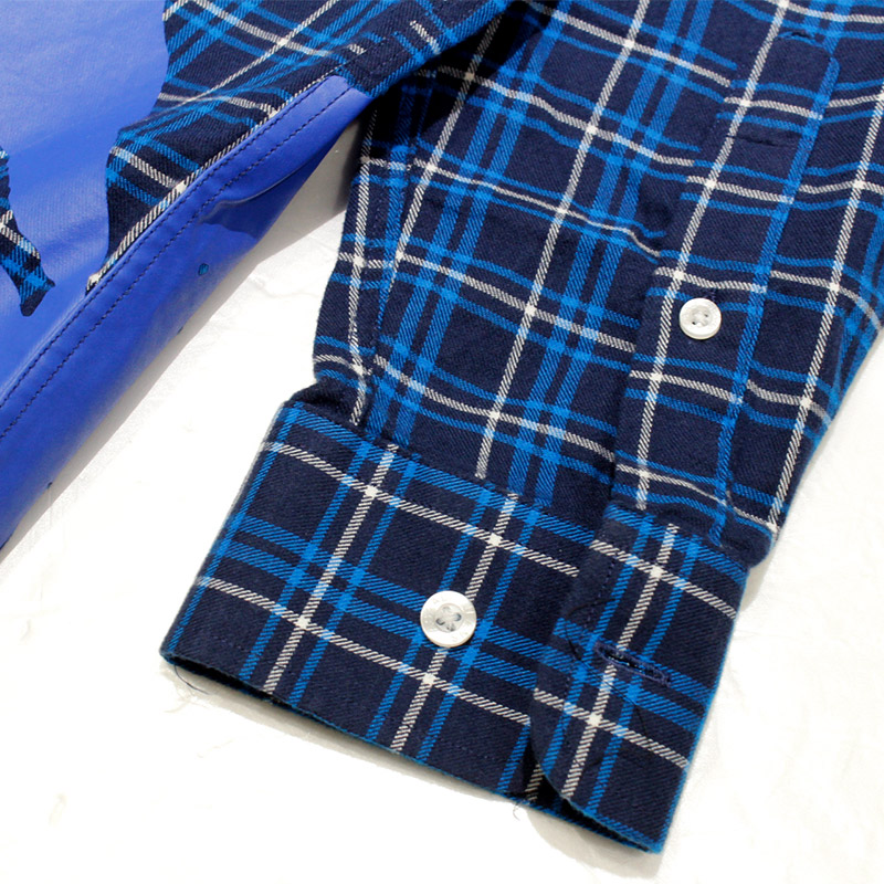 ASSALI COLLAB PRINTED BUTTON DOWN 2025 -BLUE-