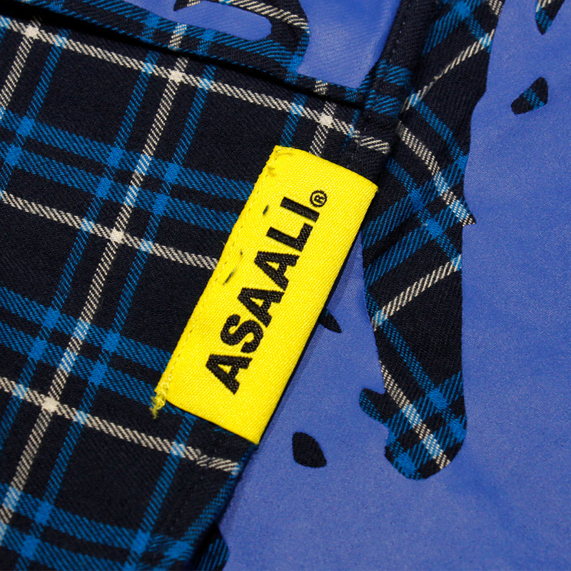 ASSALI COLLAB PRINTED BUTTON DOWN 2025 -BLUE-