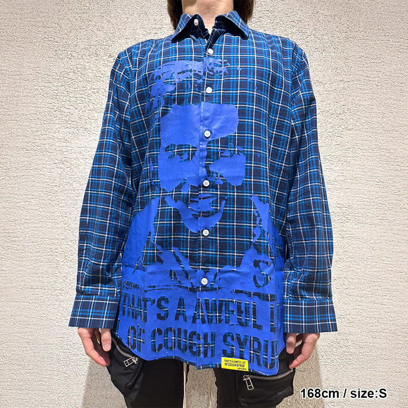 ASSALI COLLAB PRINTED BUTTON DOWN 2025 -BLUE-