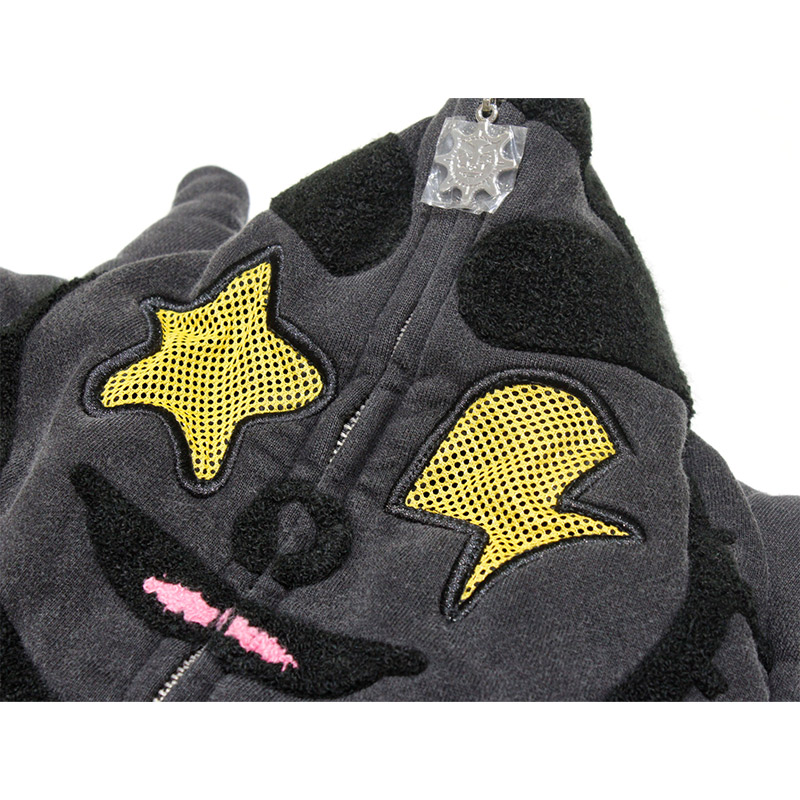 GLO MAN FULL ZIP PEARL RHINESTONE -BLACK-