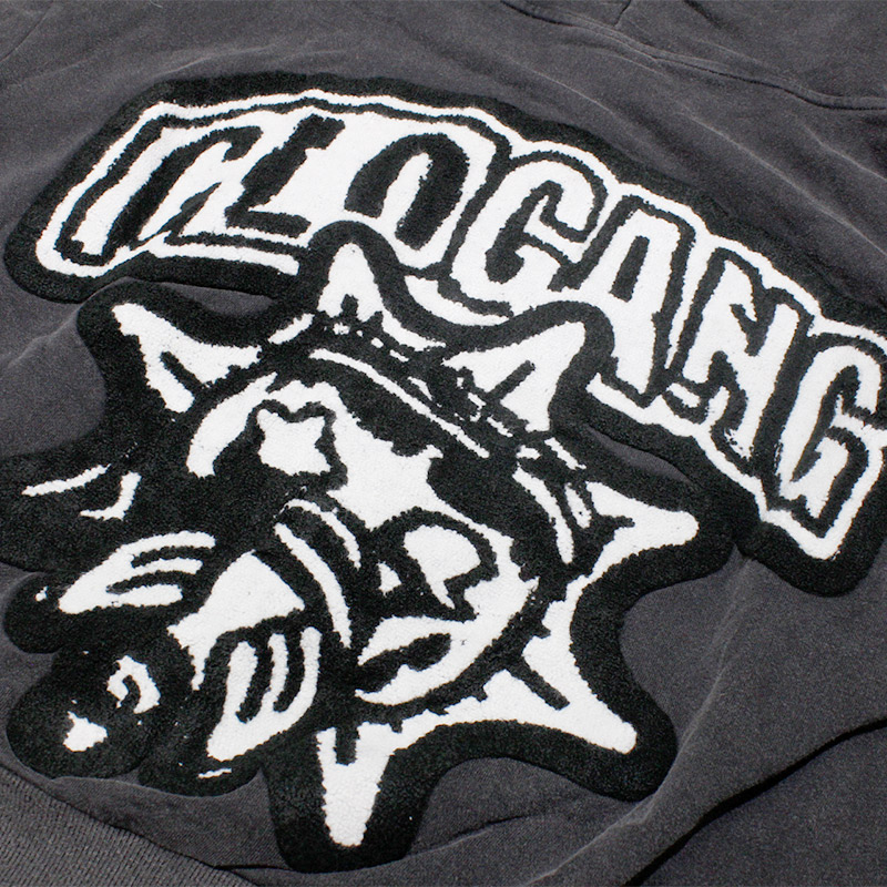 GLO MAN FULL ZIP PEARL RHINESTONE -BLACK-