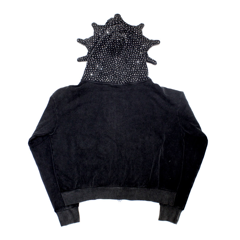GG RHINESTONE GLO MAN FULL ZIP UP -BLACK-
