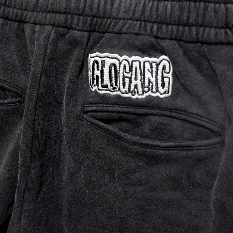 GLO GANG CARGO ZIP OFF SWEATPANTS -BLACK-