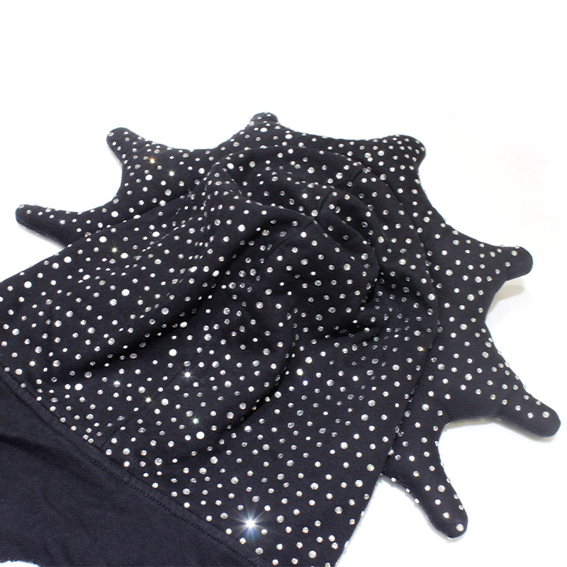 GLO GANG FULL ZIP UP HOODIE -BLACK-