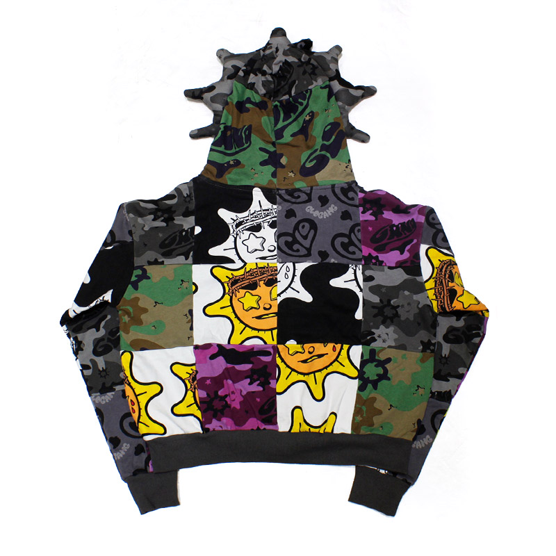 GLO MAN FULL ZIP PATCHWORK -MULTI-