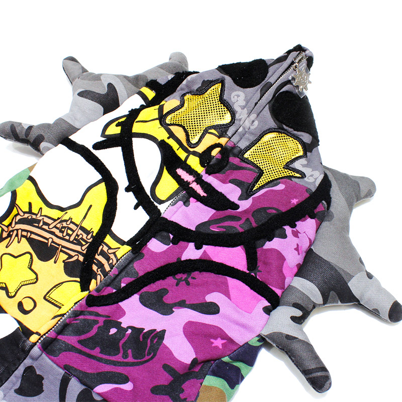 GLO MAN FULL ZIP PATCHWORK -MULTI-