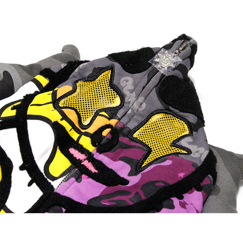 GLO MAN FULL ZIP PATCHWORK -MULTI-