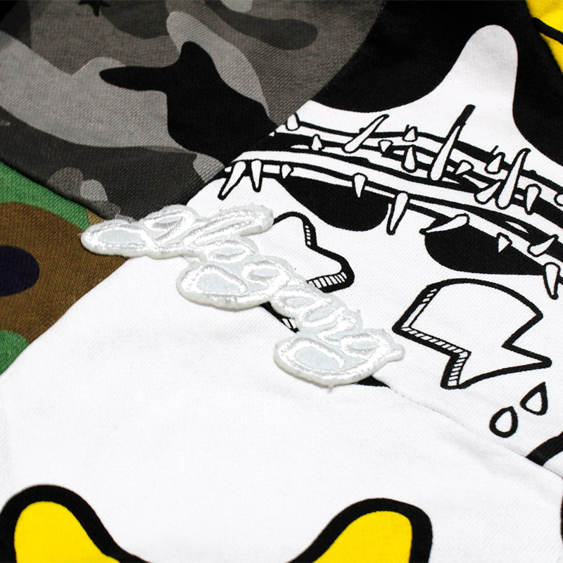 GLO MAN FULL ZIP PATCHWORK -MULTI-