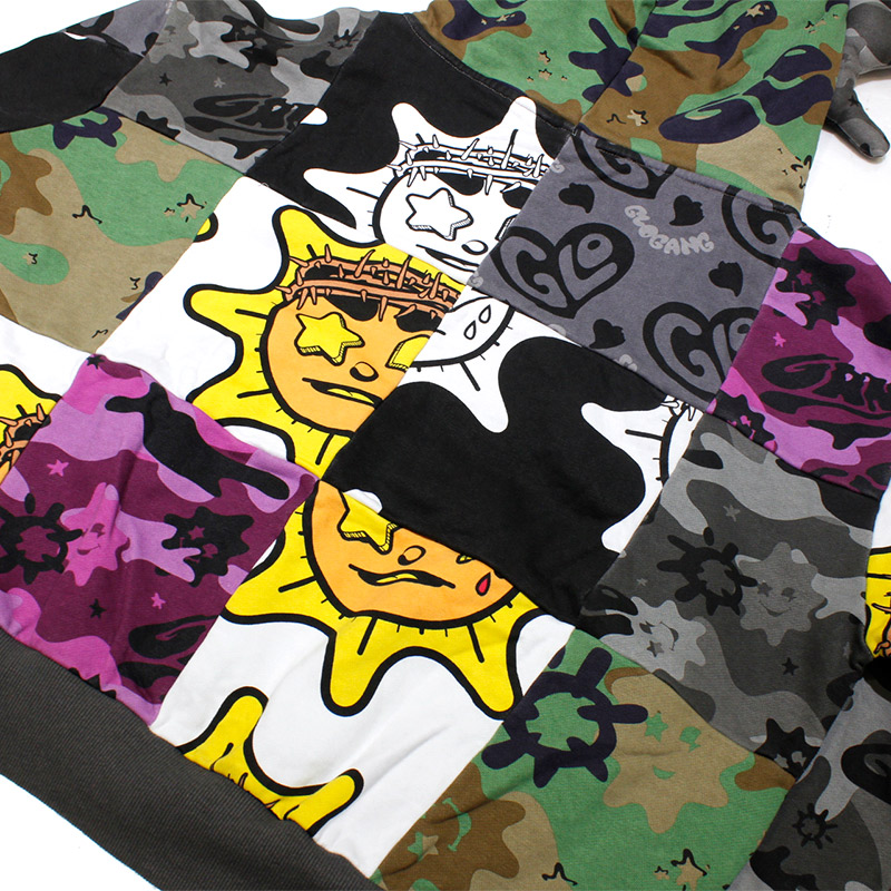 GLO MAN FULL ZIP PATCHWORK -MULTI-