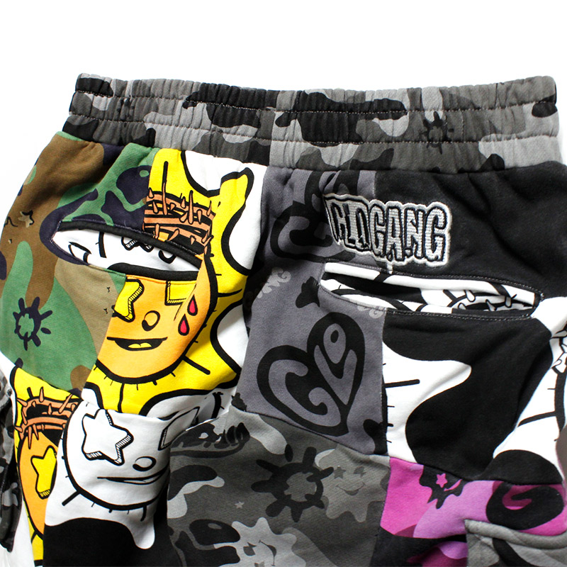 PATCH WORK PANTS -MULTI-