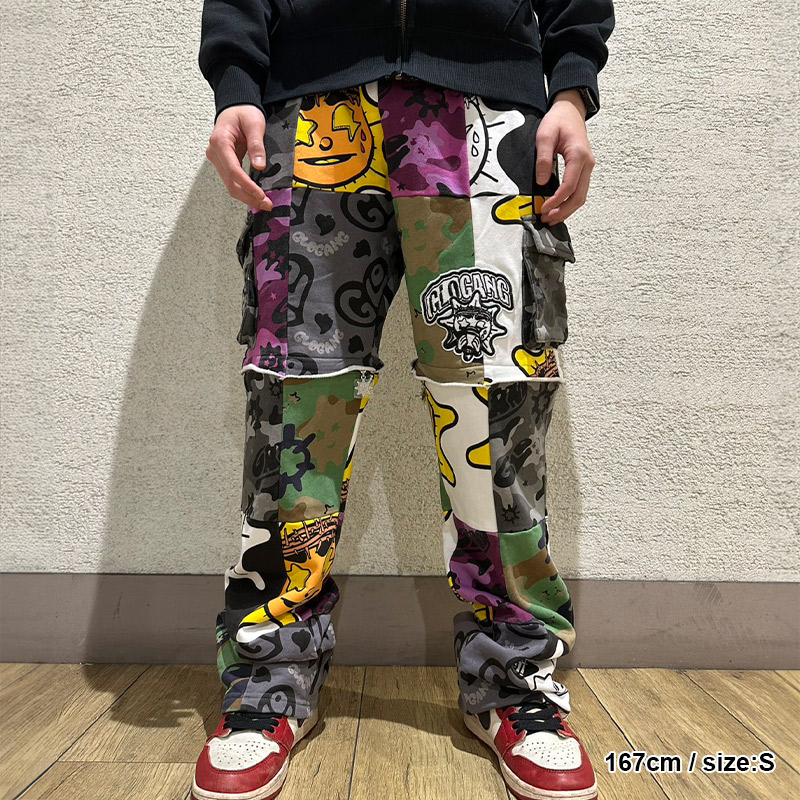 PATCH WORK PANTS -MULTI-