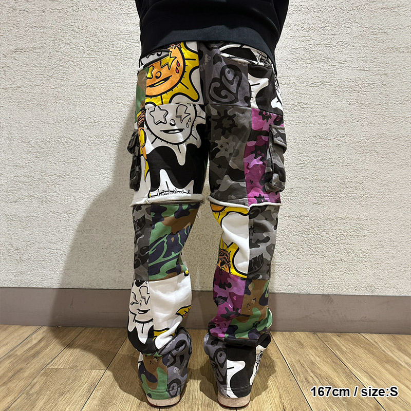 PATCH WORK PANTS -MULTI-