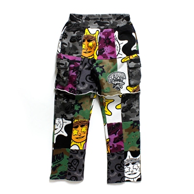 PATCH WORK PANTS -MULTI-