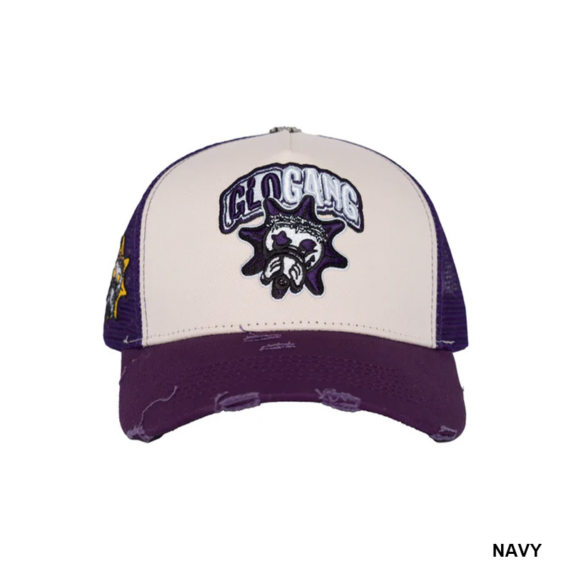 GLO GANG CLASSIC LOGO TRUCKER HAT -4.COLOR-