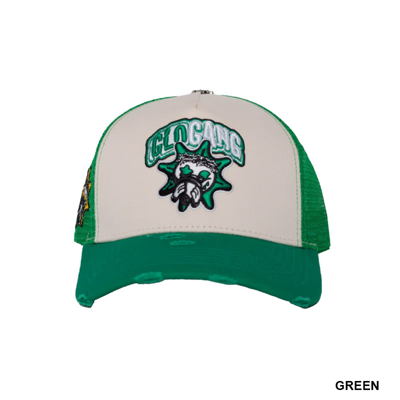 GLO GANG CLASSIC LOGO TRUCKER HAT -4.COLOR-