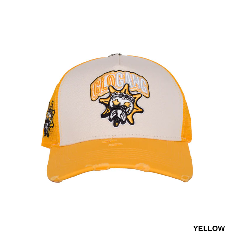 GLO GANG CLASSIC LOGO TRUCKER HAT -4.COLOR-