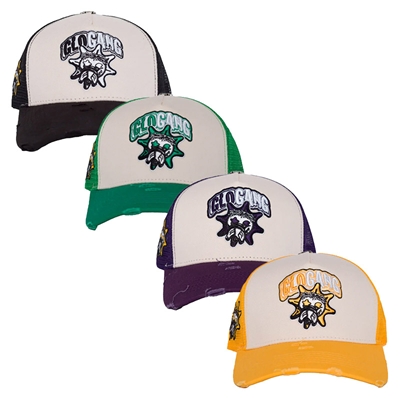 GLO GANG CLASSIC LOGO TRUCKER HAT -4.COLOR-