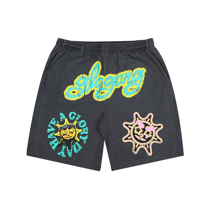 HAVE A GLORY DAY SHORTS -BLACK-