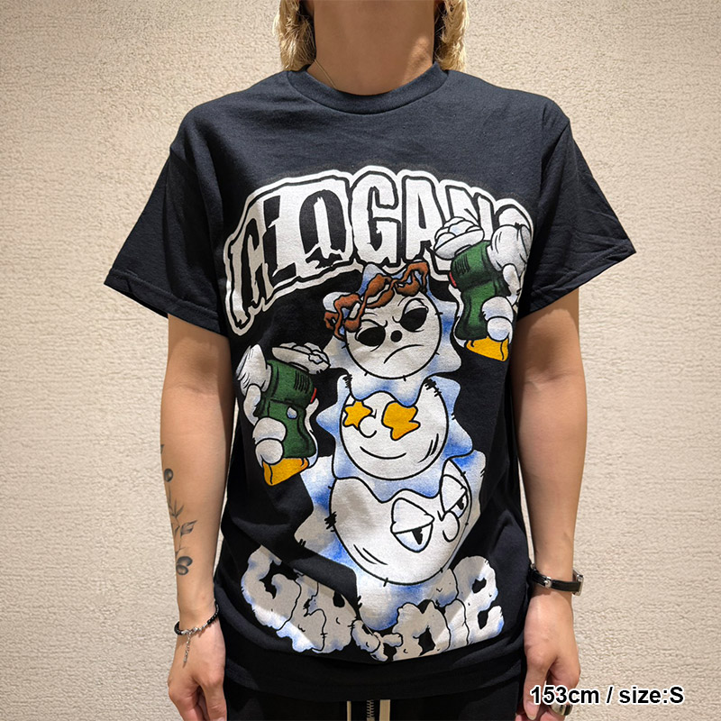 GLOMAN DA SNOWMAN TEE -BLACK-