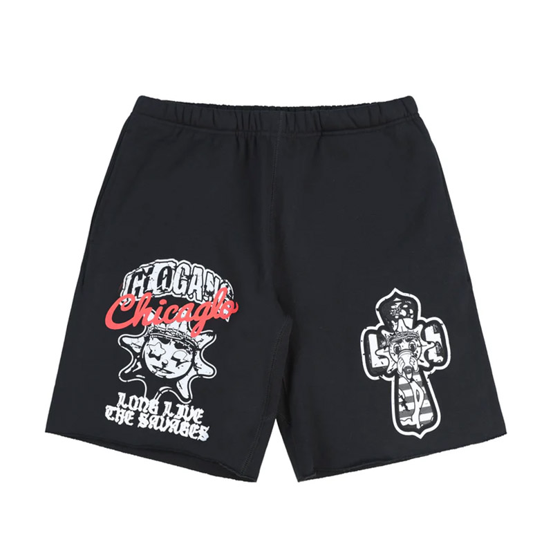 LONG LIVE SAVAGE SHORTS -BLACK-