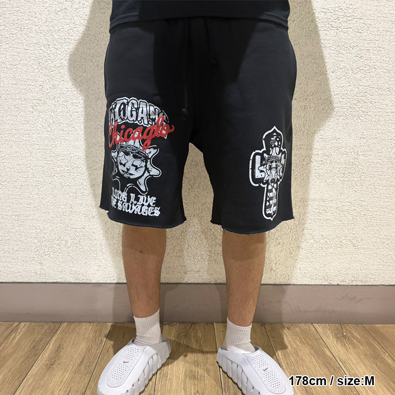 LONG LIVE SAVAGE SHORTS -BLACK-