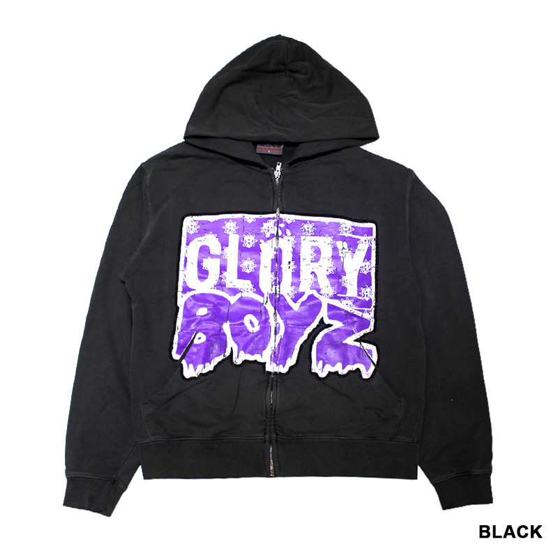 GLORY BOYS ZIP UP HOODIE -2.COLOR-