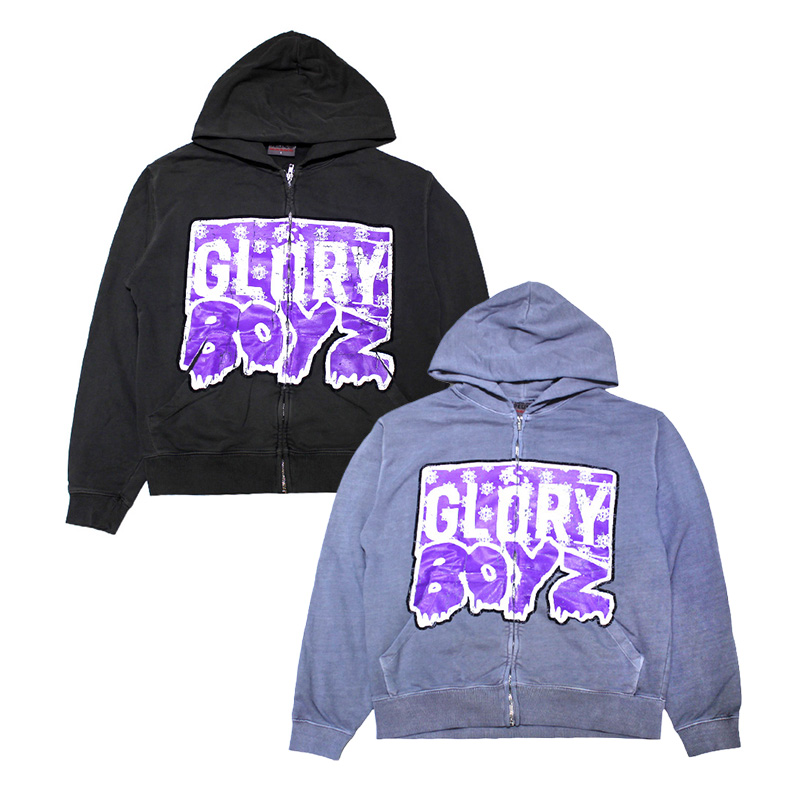 GLORY BOYS ZIP UP HOODIE -2.COLOR-