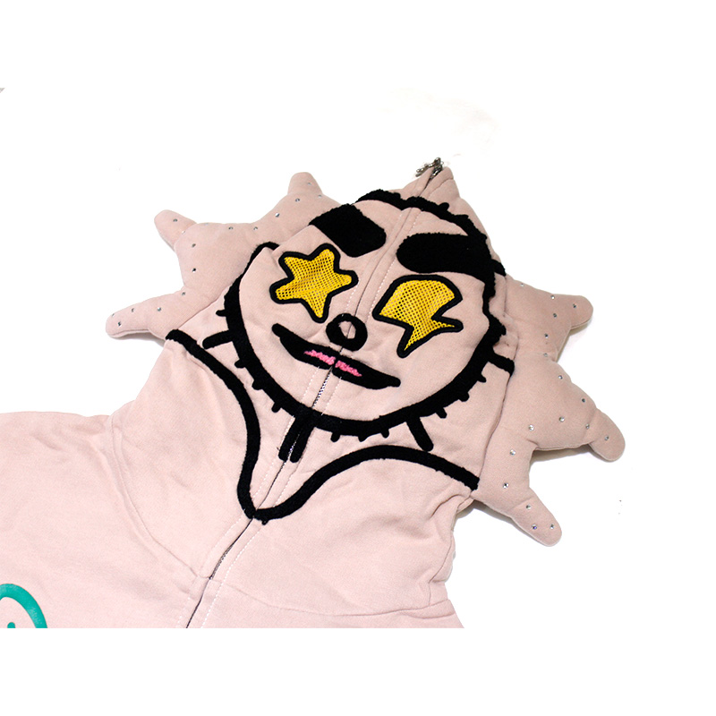 DEATH AND GLORY FULL ZIP HOODIE -PURPLE-