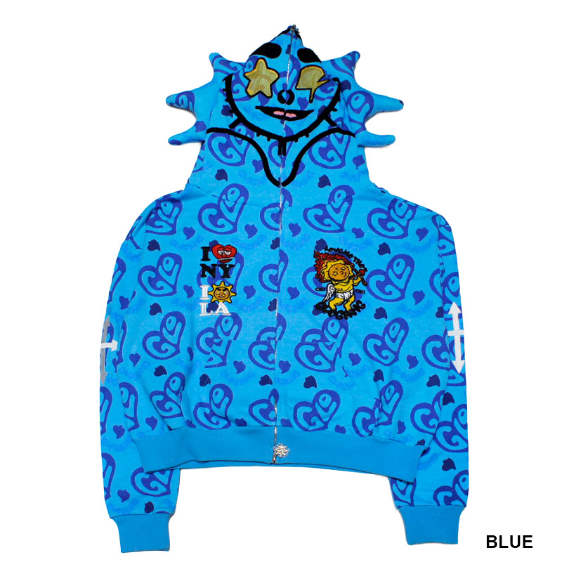 GLO GANG(グローギャング)/ I HEART GLO FULL ZIP HOODIE -3.COLOR-