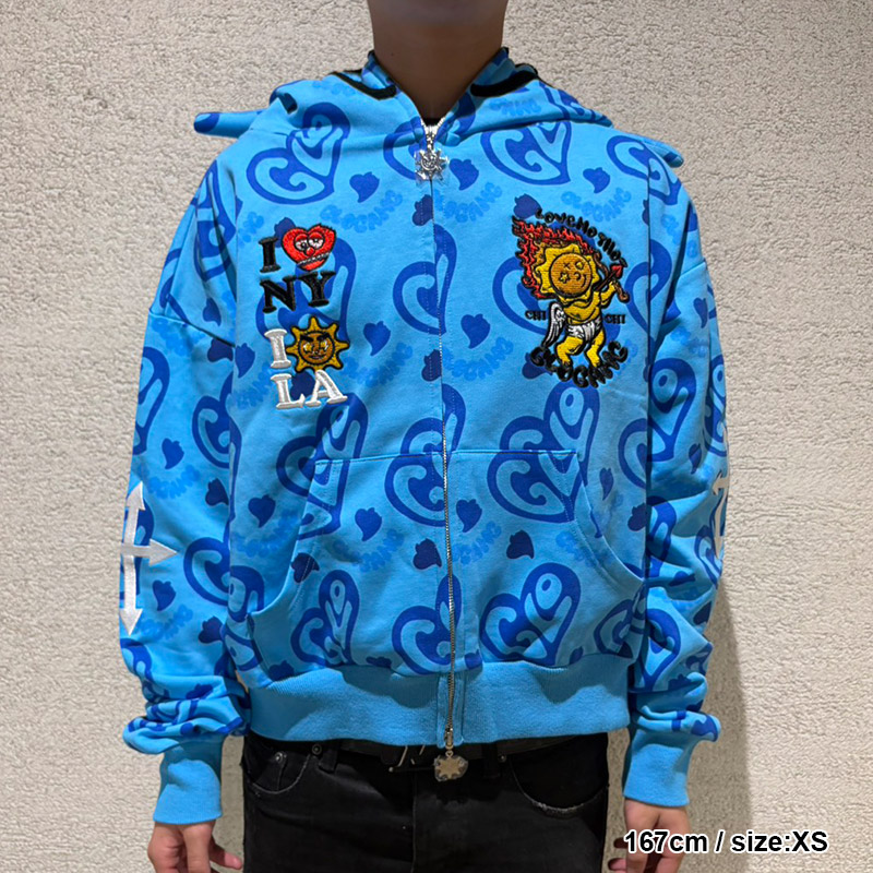 GLO GANG(グローギャング)/ I HEART GLO FULL ZIP HOODIE -3.COLOR-