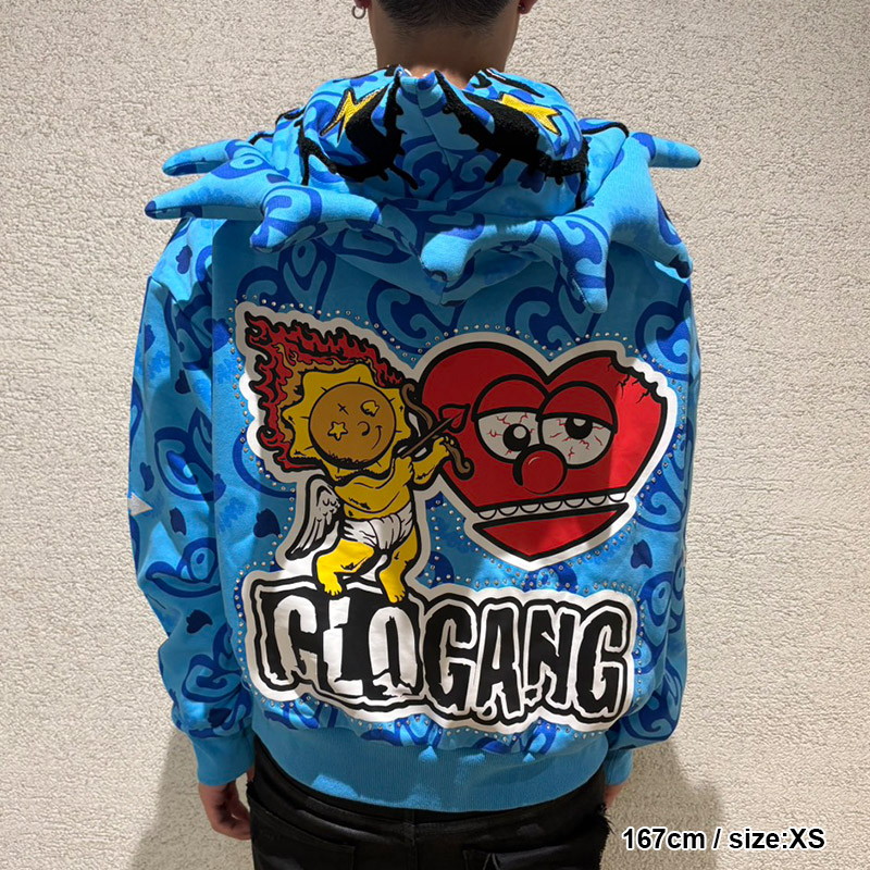 GLO GANG(グローギャング)/ I HEART GLO FULL ZIP HOODIE -3.COLOR-