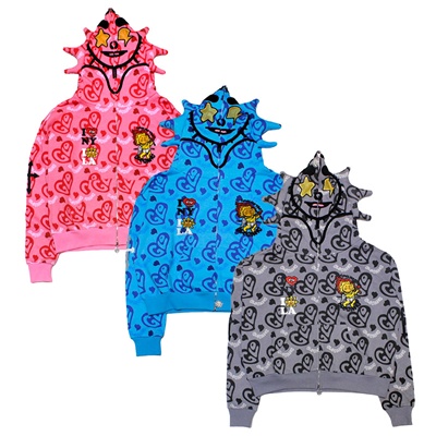 GLO GANG(グローギャング)/ I HEART GLO FULL ZIP HOODIE -3.COLOR-