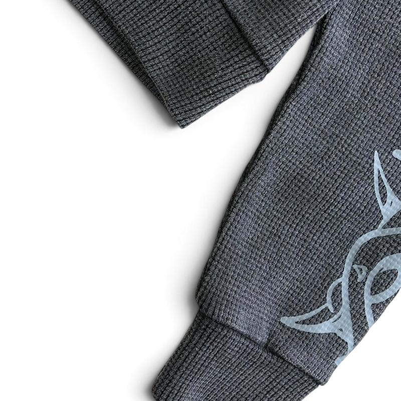 GLO GANG(グローギャング)/ GLORY THORN FULL ZIP HOODIE -BLACK-