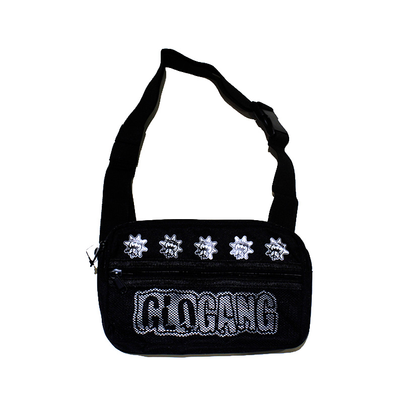 NOT A GANG SHOULDER BAG -BLACK-