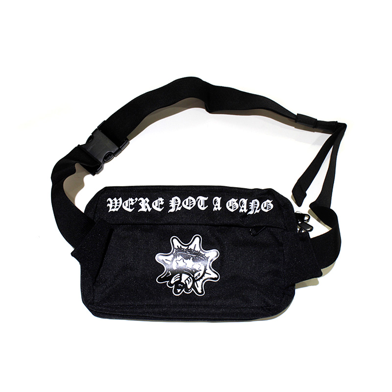NOT A GANG SHOULDER BAG -BLACK-