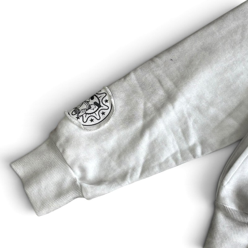GLO MAN RHINESTONE HOODIE -CHARCOL-
