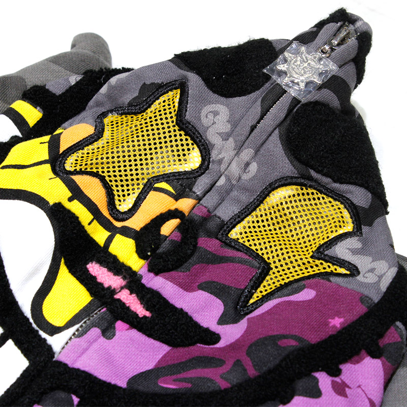 GLO PATCHWORK HOODIE -MULTI-