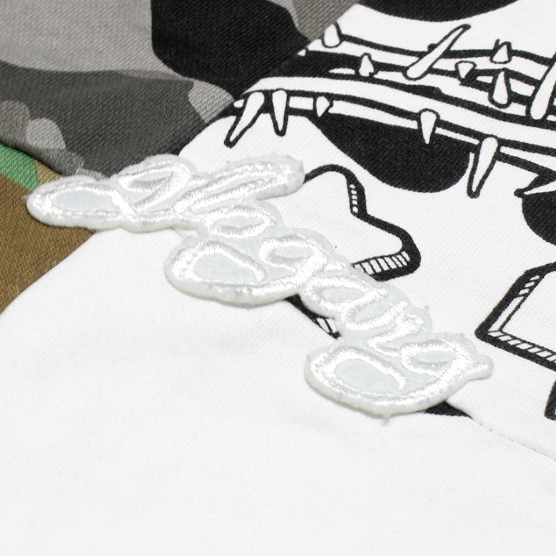 GLO PATCHWORK HOODIE -MULTI-