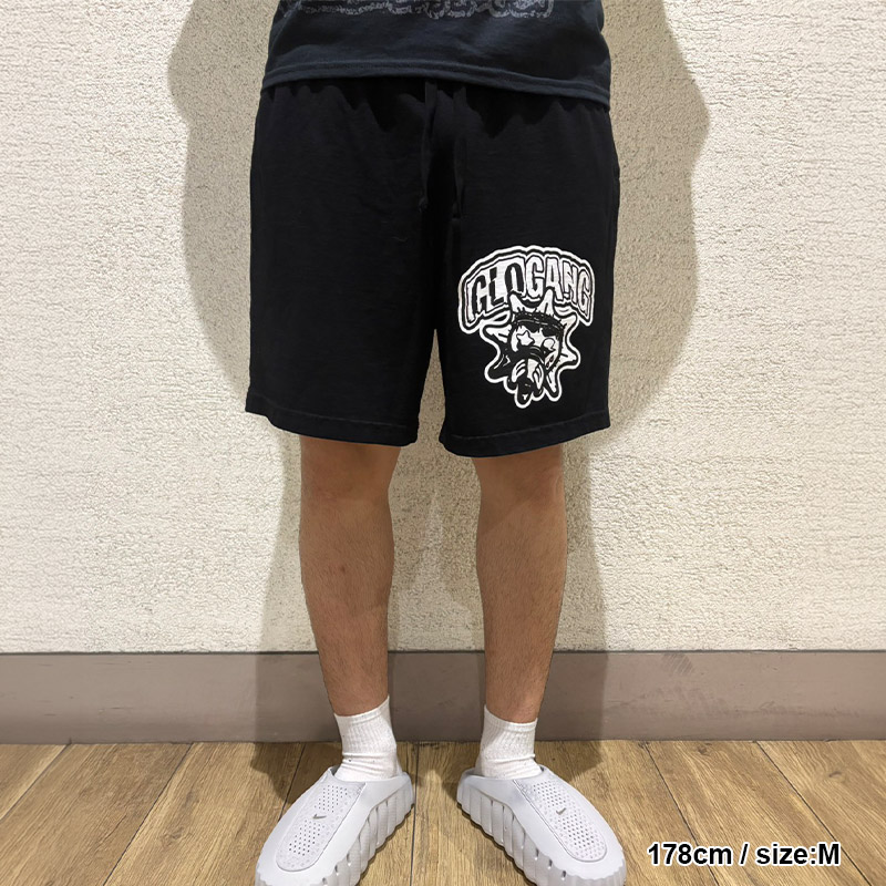 LOGO GLO SHORTS -BLACK-