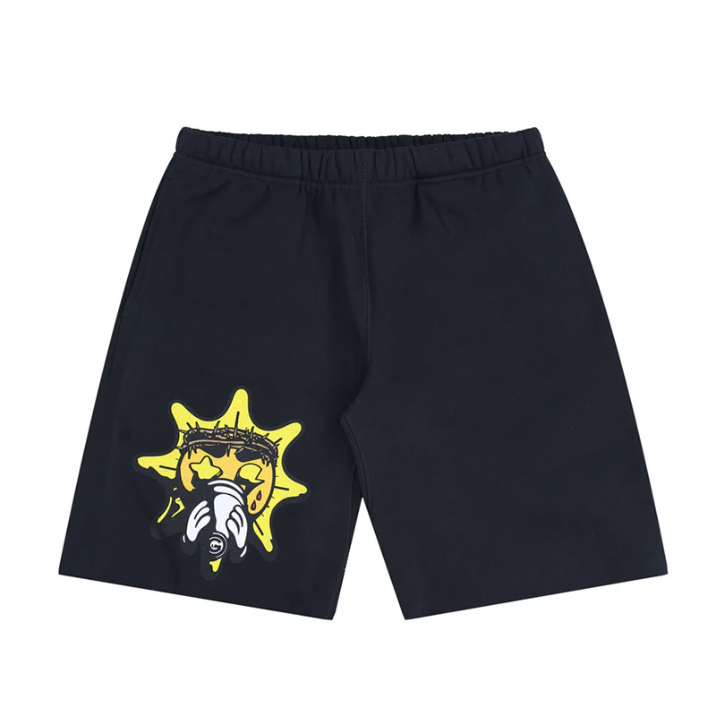 CLASSIC SUN LOGO SHORTS -BLACK-