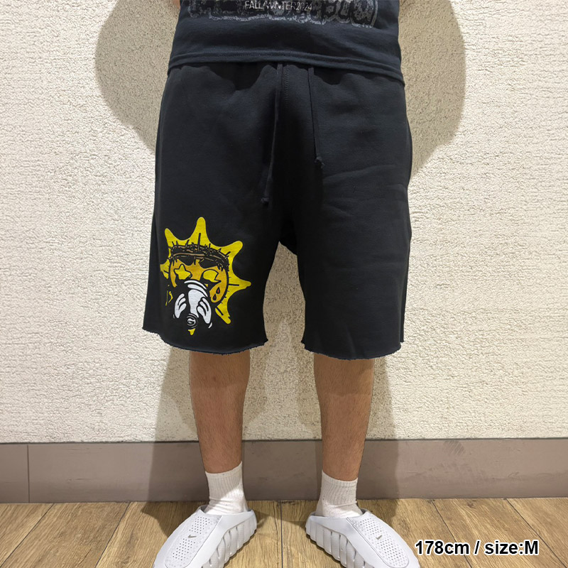 CLASSIC SUN LOGO SHORTS -BLACK-